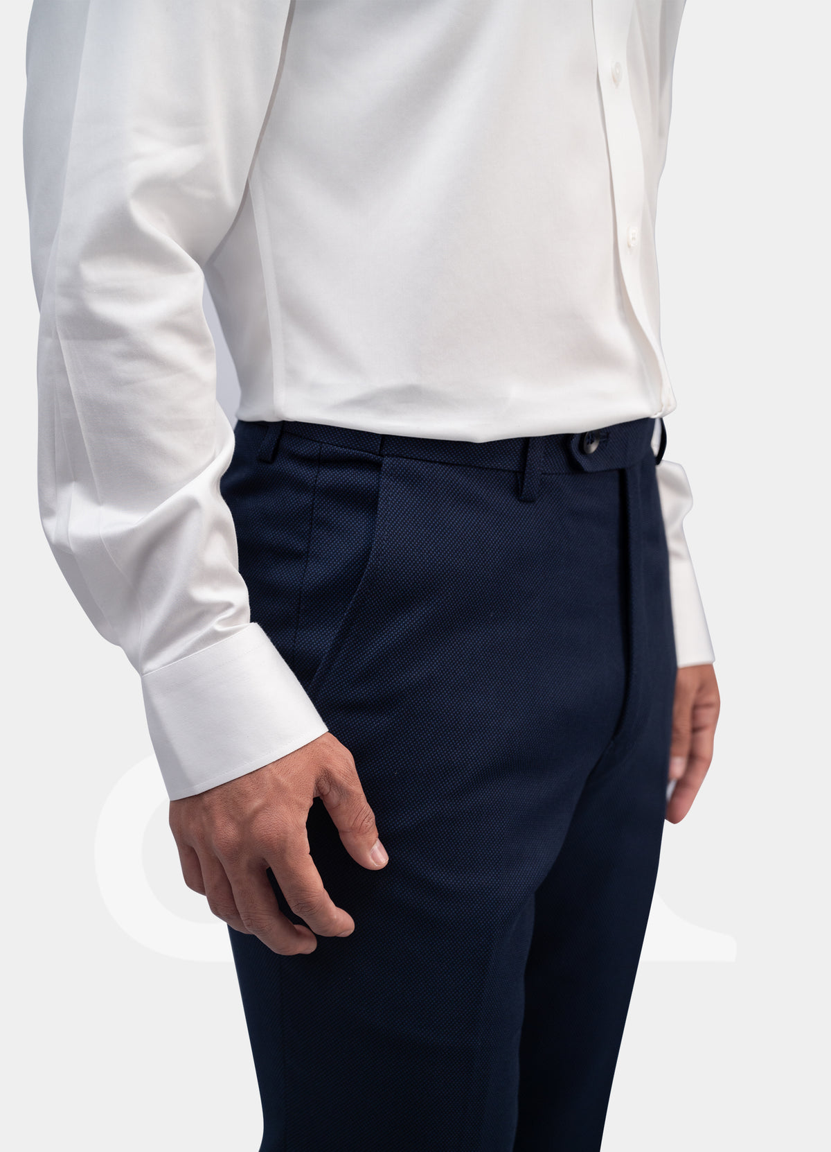 Trousers - Navy Dotted LYM3019