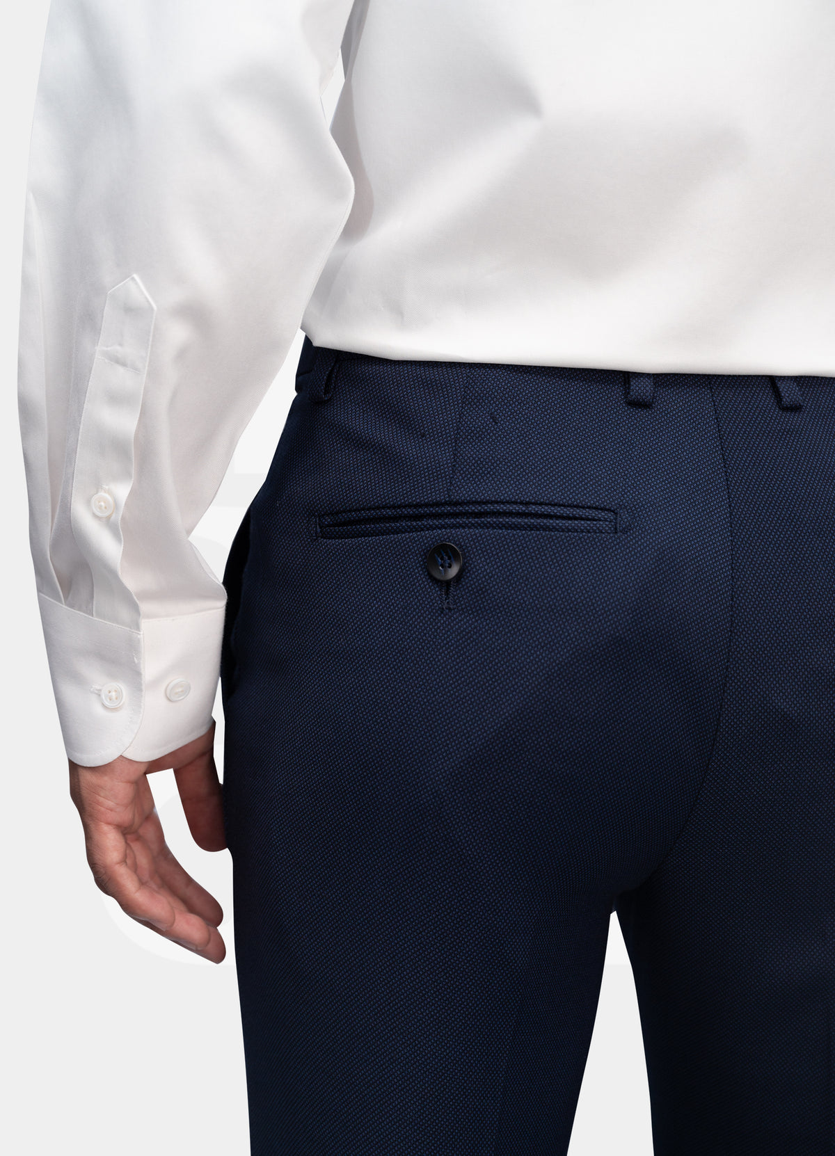 Trousers - Navy Dotted LYM3019