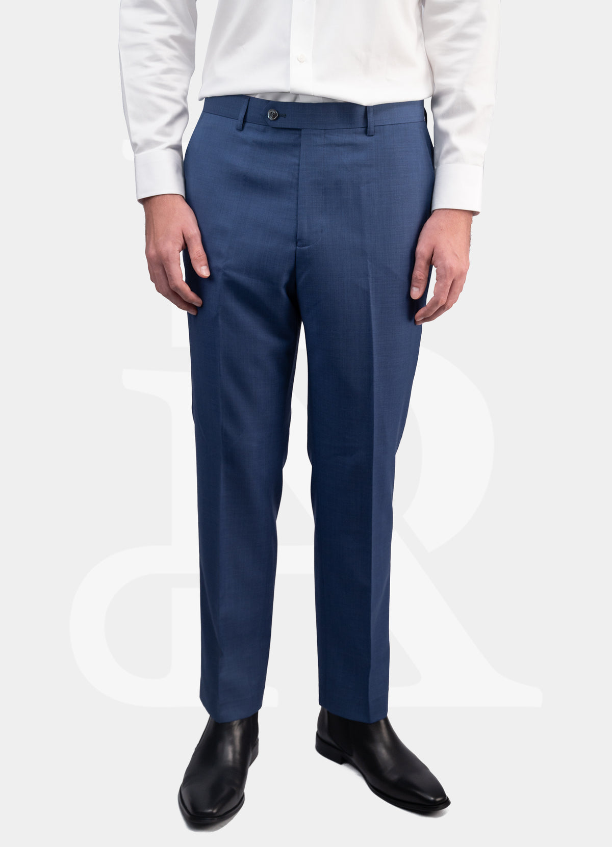 100% Wool Trousers - Light Navy MK-K/5
