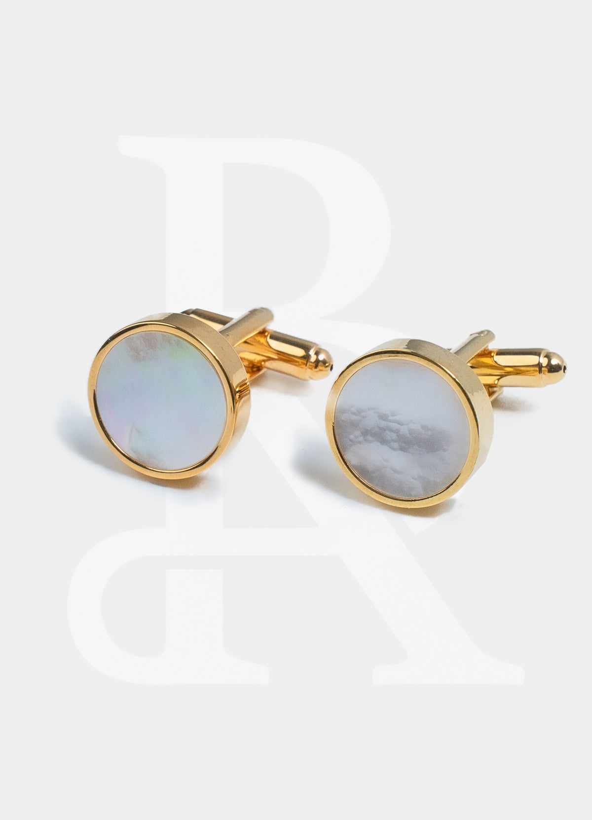 Premium Cufflinks - Gold Mother Pearl