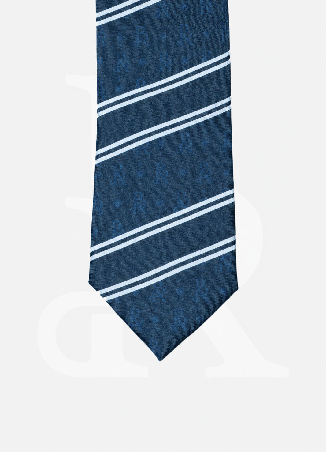 100% Silk Necktie - BA Navy Stripe ST-BA04