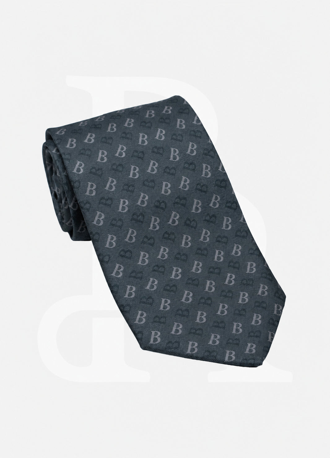100% Silk Necktie - BA Dark Grey ST-BA05