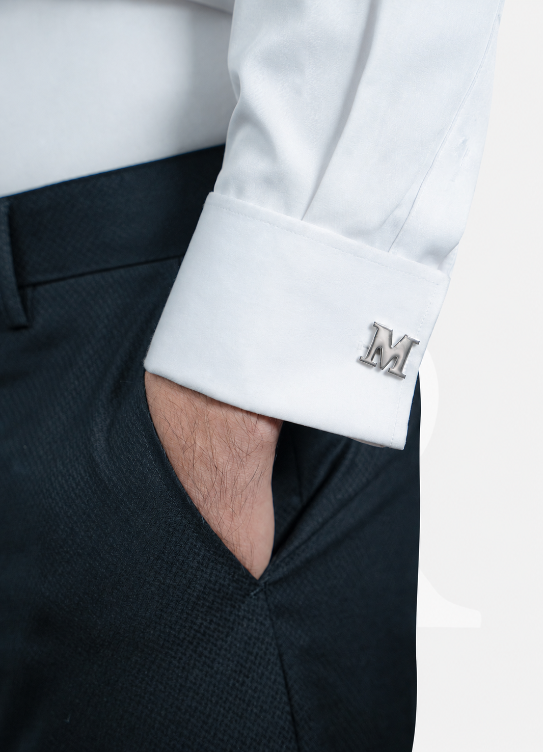 Standard Cufflinks - Silver M CL0001-silver-M