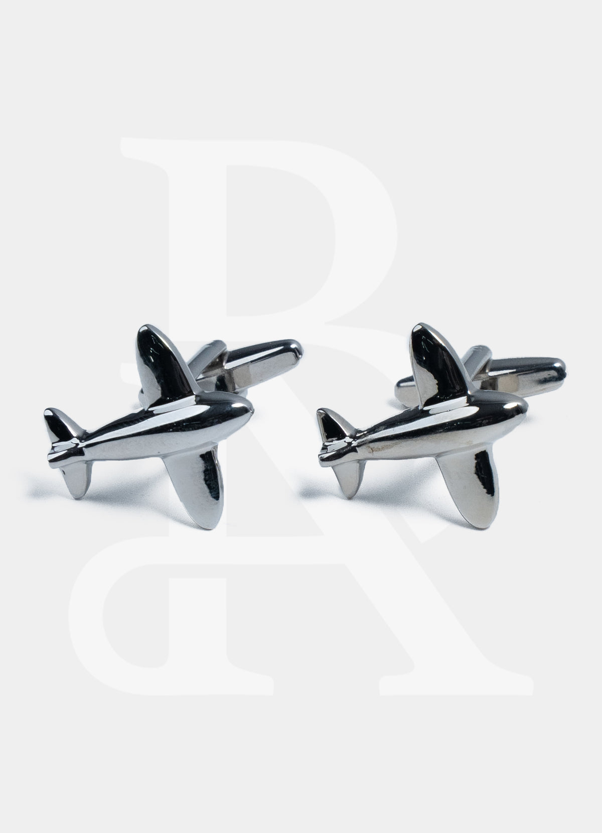 Standard Cufflinks - Silver Plane