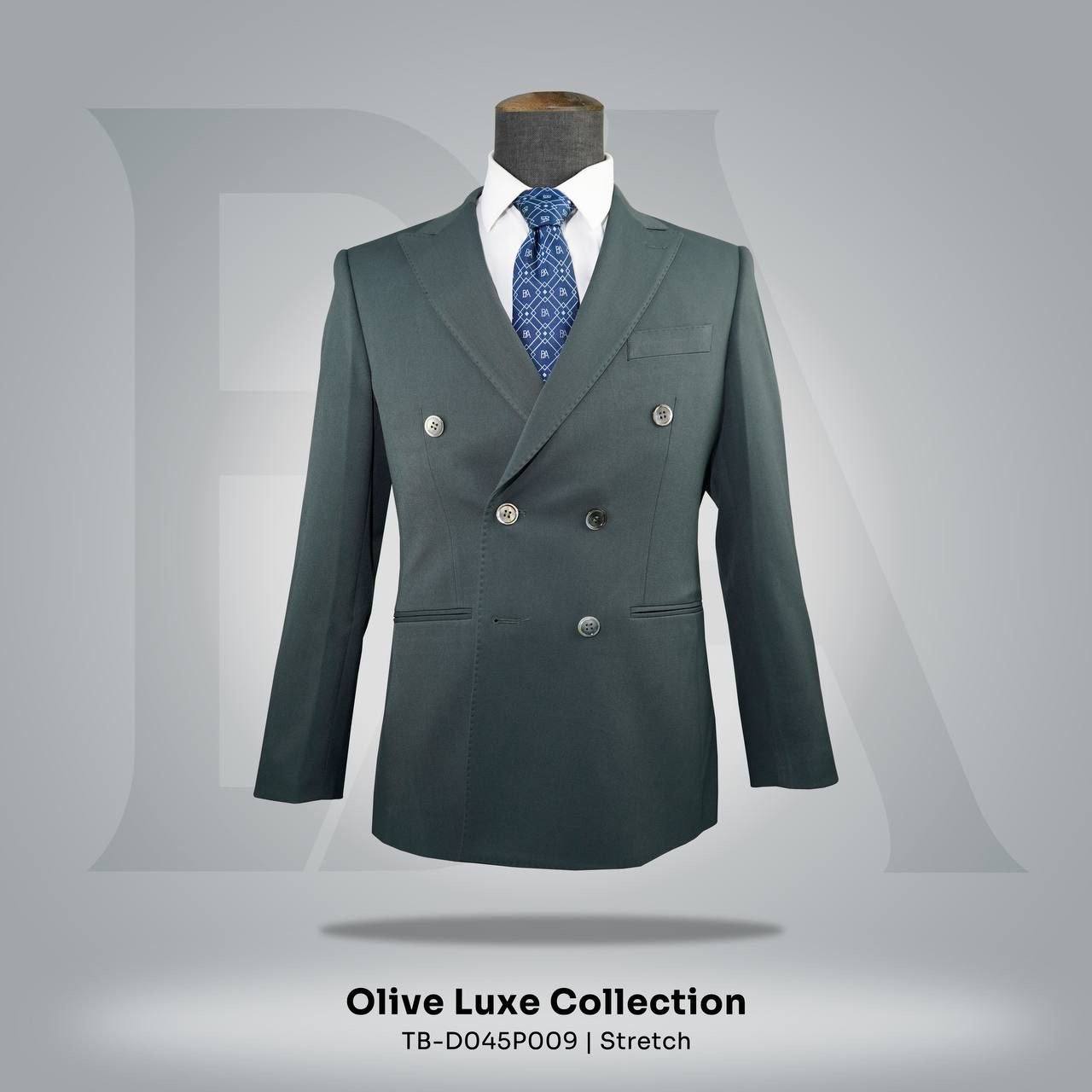 Olive Luxe Collection | TB-D045P009 | Stretch Suit Jacket