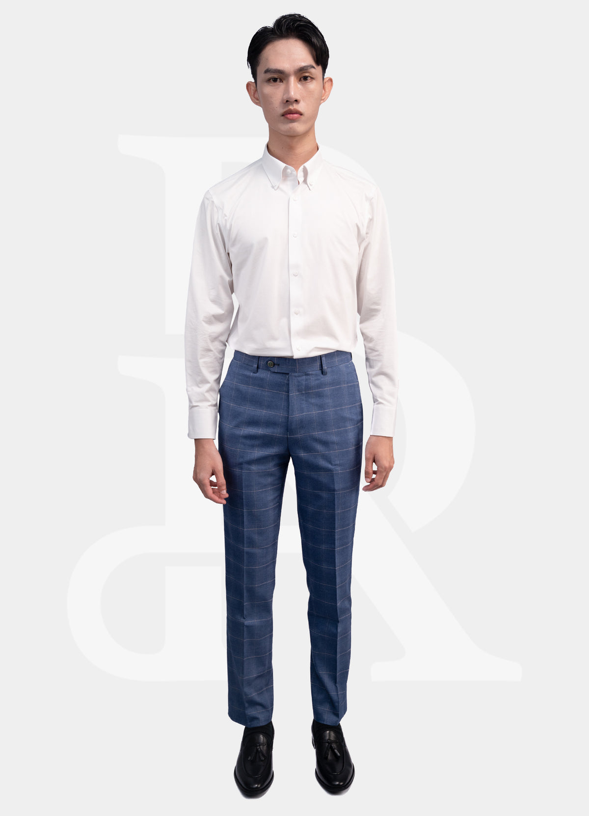 Performance Fit Label - Natural Cotton White Button Down Dress ZT110-01