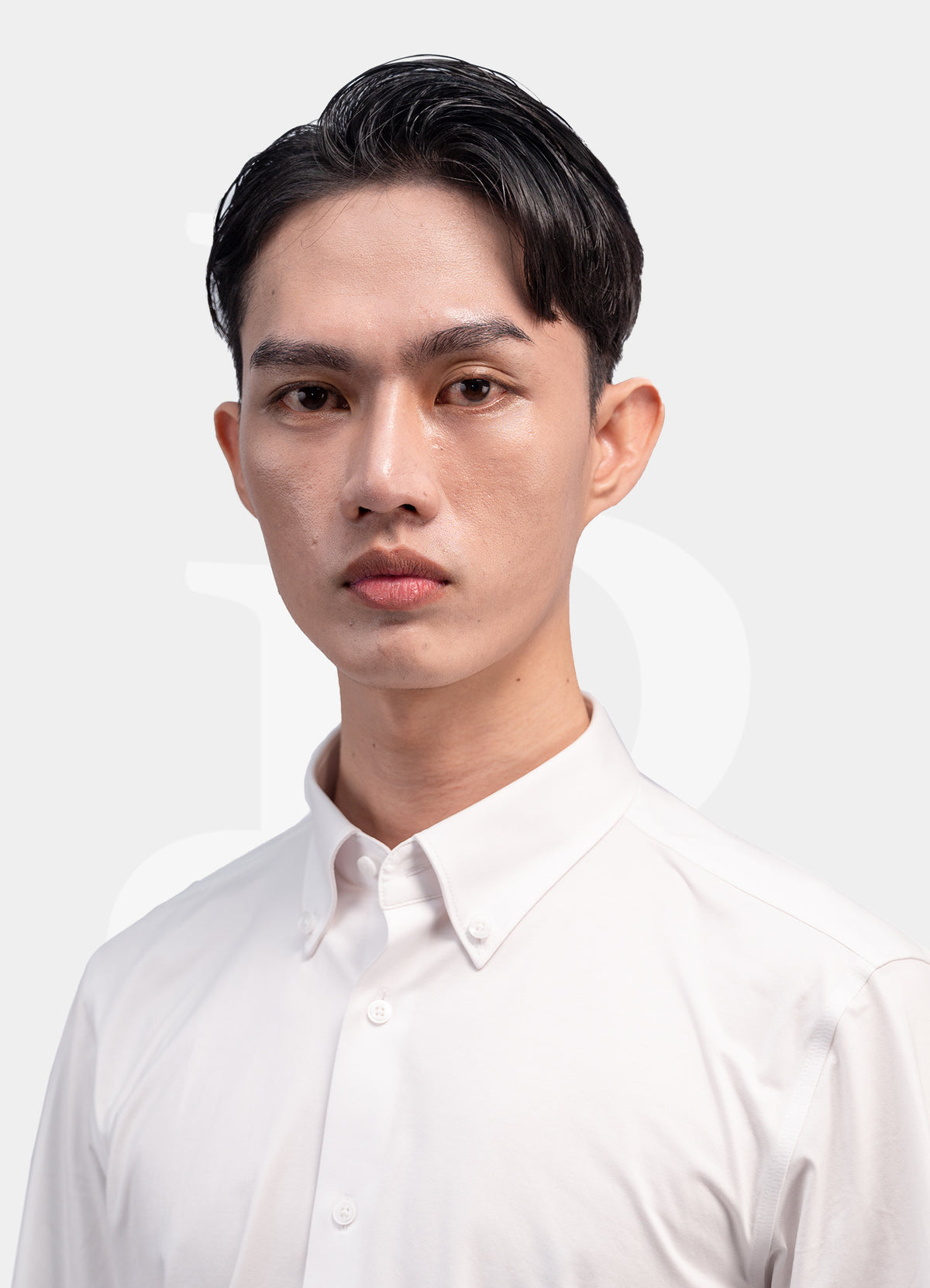 Performance Fit Label - Natural Cotton White Button Down Dress ZT110-01