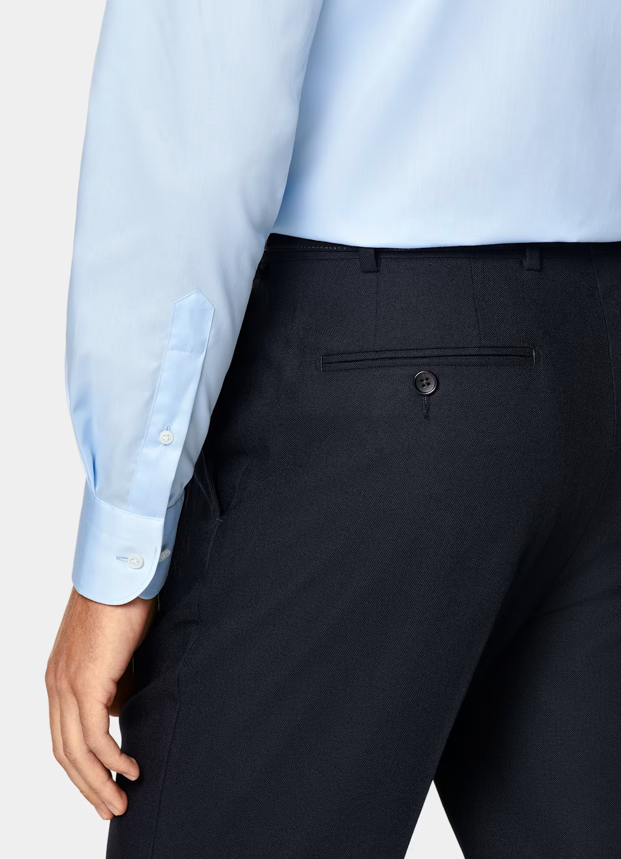 French Cuff - Non Iron Powder Blue Shirt