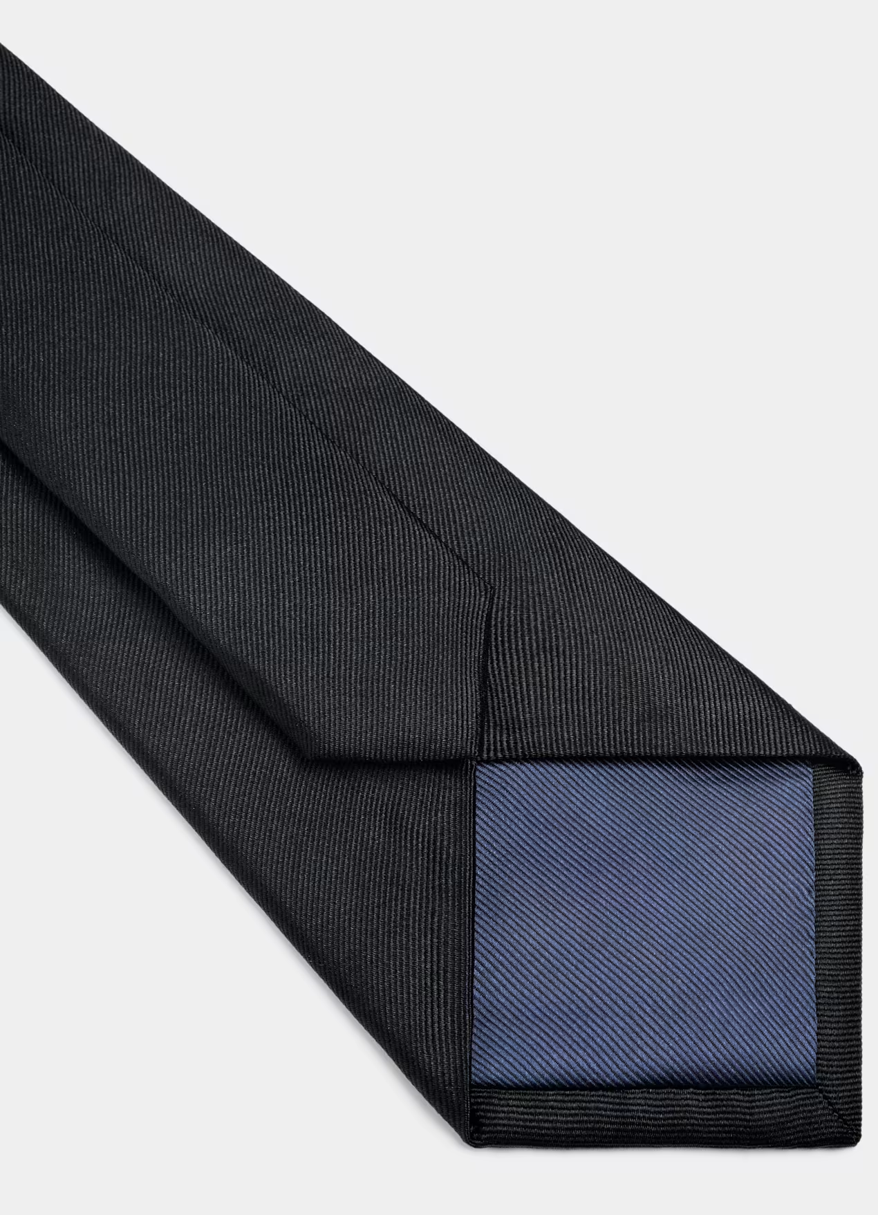 100% Silk Necktie - Black L85H-S63