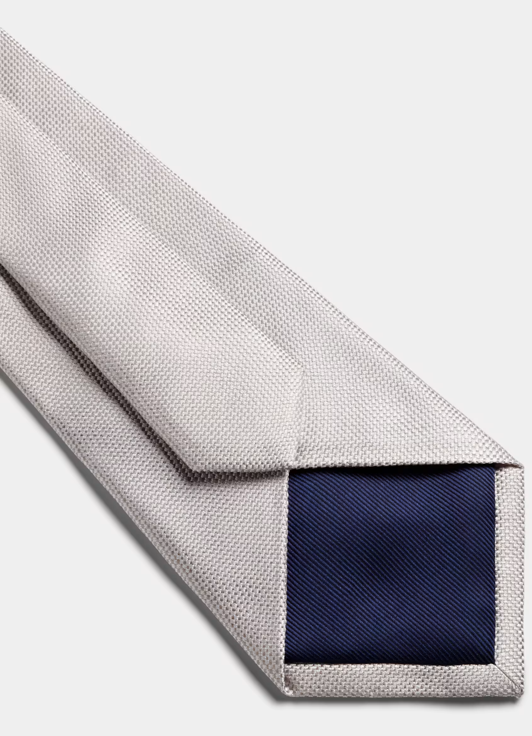 100% Silk Necktie - Light Grey L85H-S67